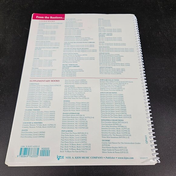 GWM Piano Lesson Sheet Music Literature Books Vol 2 -5 Lot 4 Beginner Intermedia - Picture 6 of 12